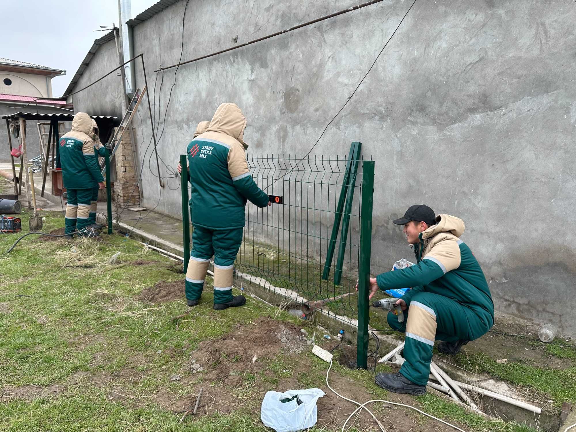 Установка Еврозабор 3Д Сетки Евросетка Урнатамиз Yevrozabor Ustanovk