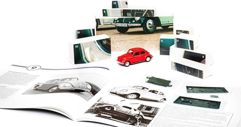 VOLKSWAGEN BEETLE фолксваген бийтъл 1:43 метална кола Коледен календар