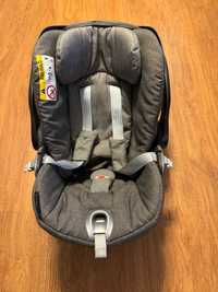 Scoică Cybex Q plus Manhattan Grey (gri) + baza isofix Cybex