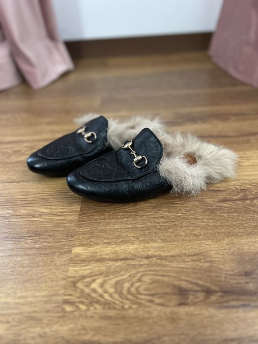 Papuci Gucci cu Blana