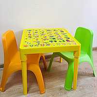 Комплект детска маса АЗБУКА и две столчета