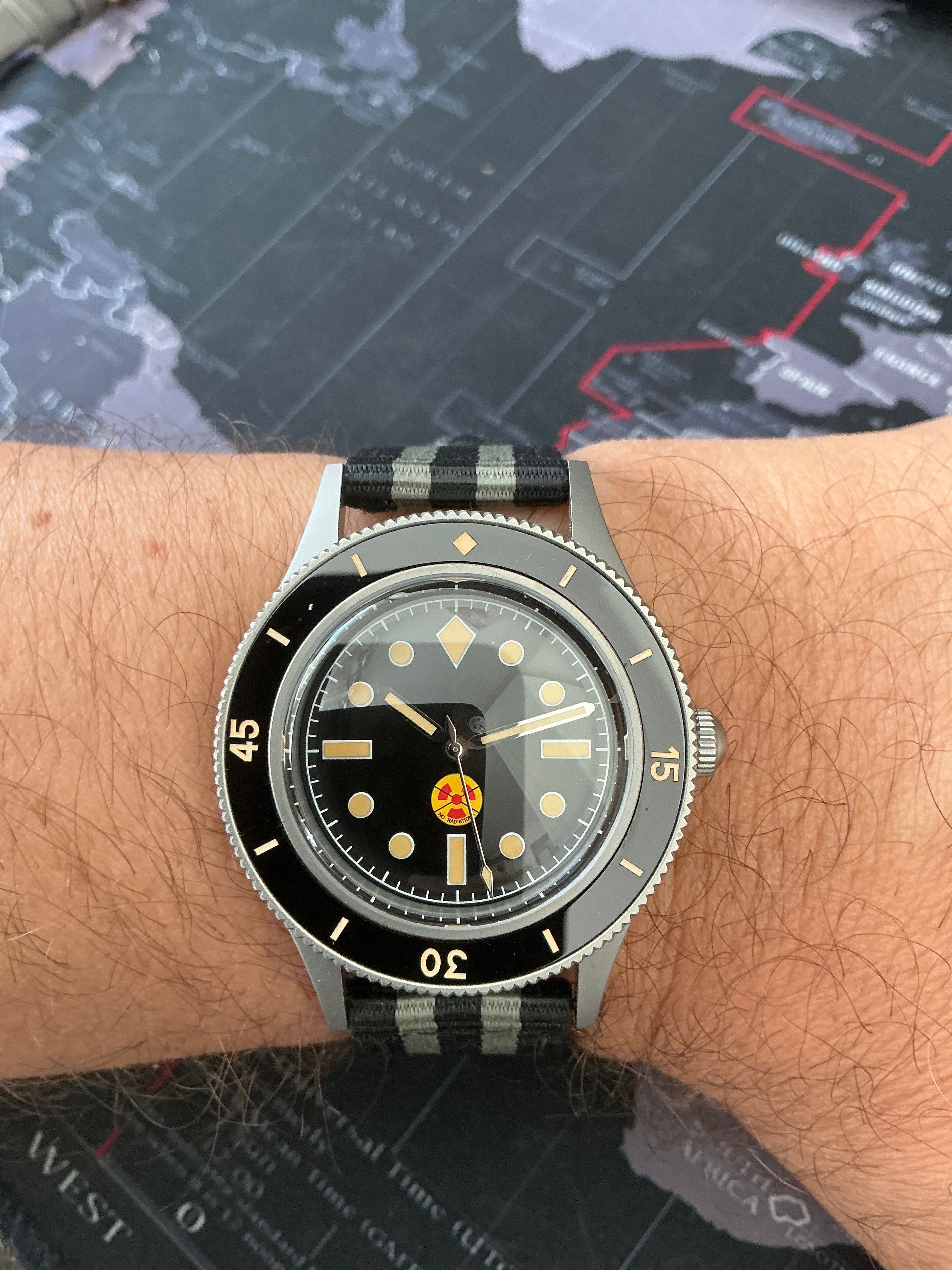 Ceas automatic diver, tip 50 Fathoms heritage, titan
