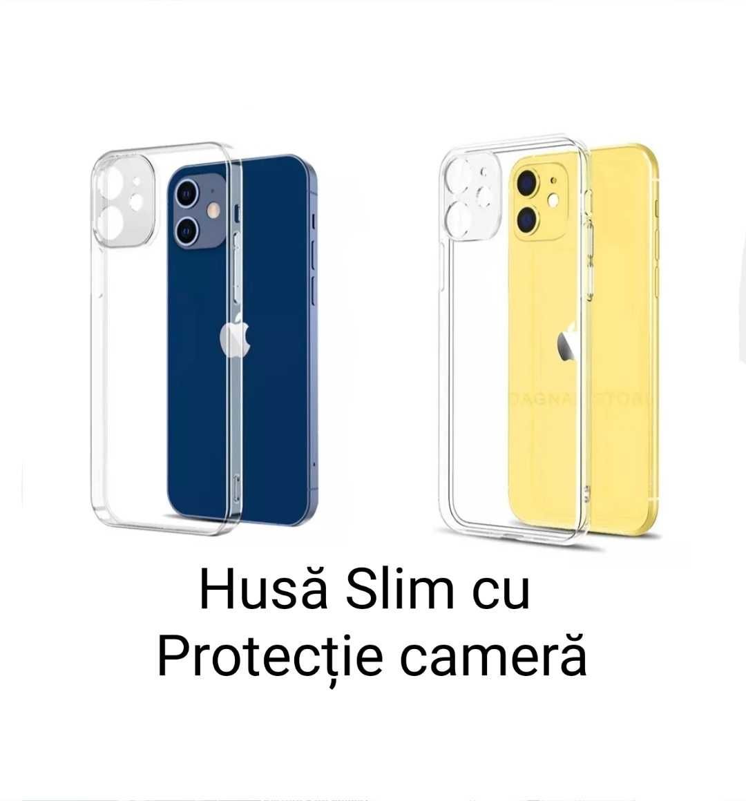 Husa Silicon Slim iphone 12 . Pro . Mini . Pro Max .Protectie Camera