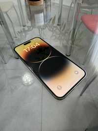 iPhone 14 Pro Max gold 128GB **model USA cu e SIM ** baterie noua **