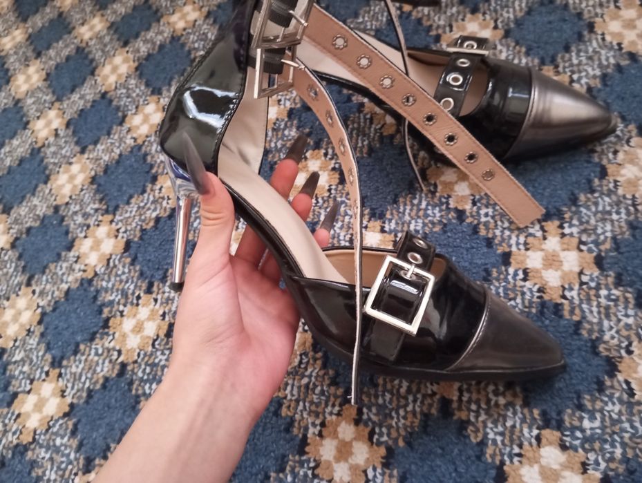 Туфли лодочки женские, на невысоком каблуке