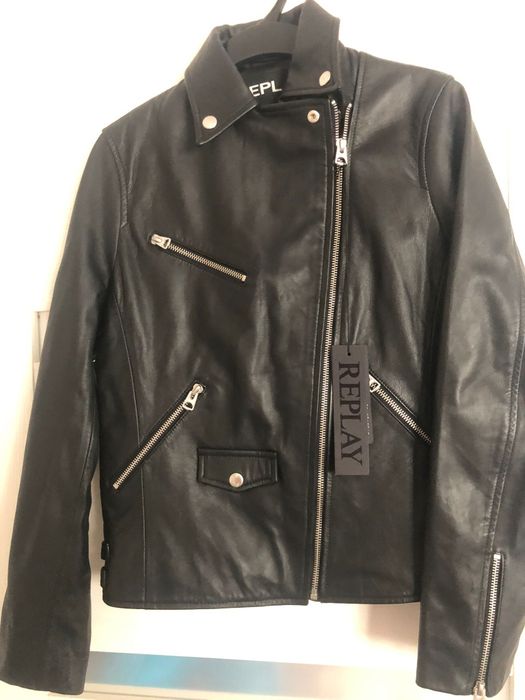 Replay geaca piele 100%