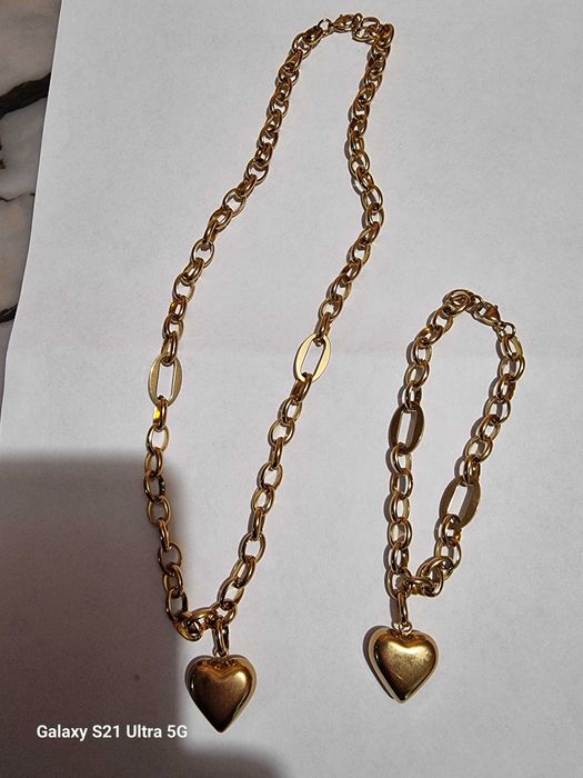 Медальон и гривна от медицинска стомана