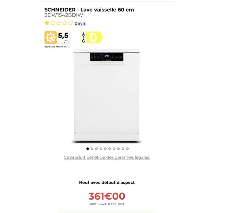 Maşină de spălat vase Schneider SDW1542BDIW