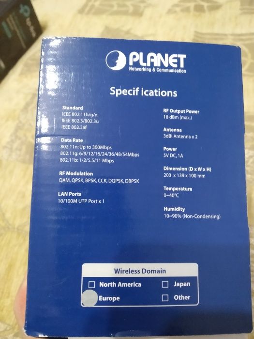 Wi-Fi точка доступа Planet WNAP-1120PE