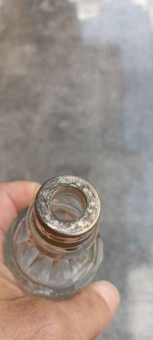 Pereche Solnițe Cristal și metal Argintat