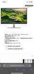 Монитор acer 23.8 full hd