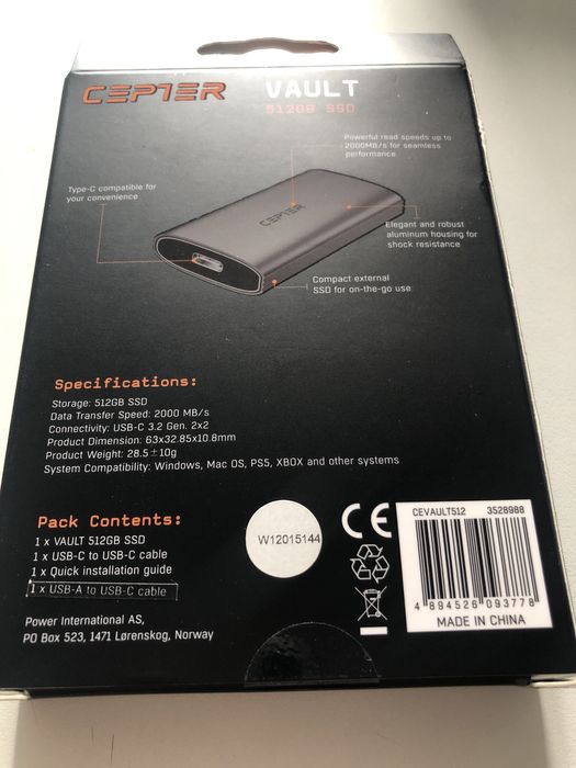 SSD portabil 1Tb,si 512 Gb,sigilate