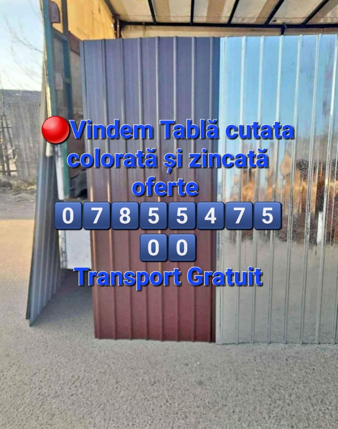 Tablă cutata colorată și zincată oferte