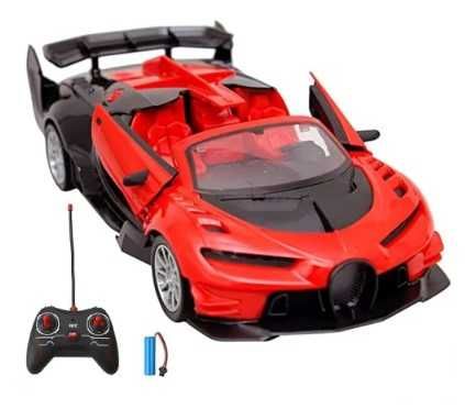 Състезателна детска кола Bugatti с акумулаторна батерия и дистанционно
