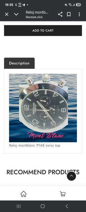 Часовник Mont Blanc