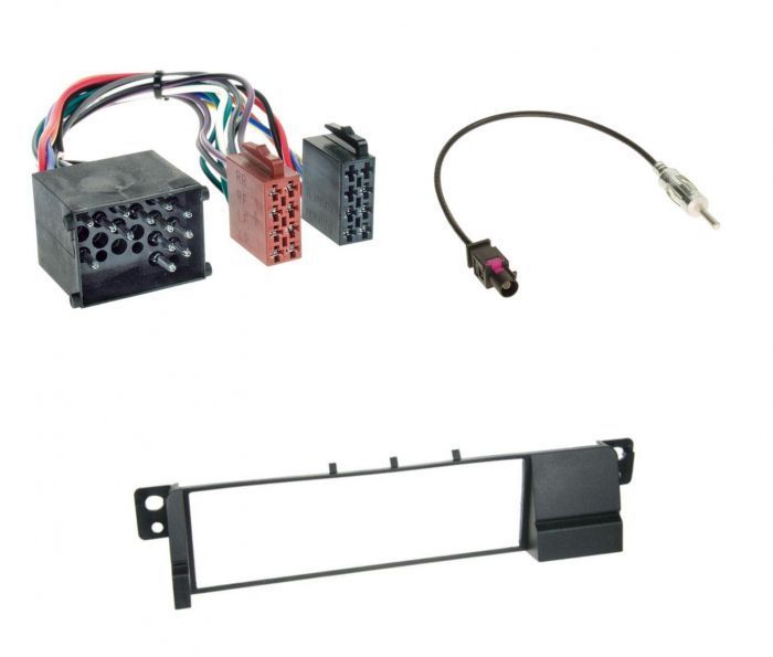 Kit audio 1din BMW E46 (rama, cupla alimentare, adaptor antena)