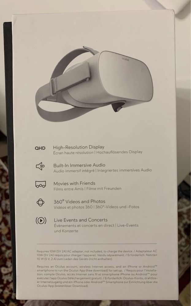 Oculus go.  Очки вертуальной реальности.