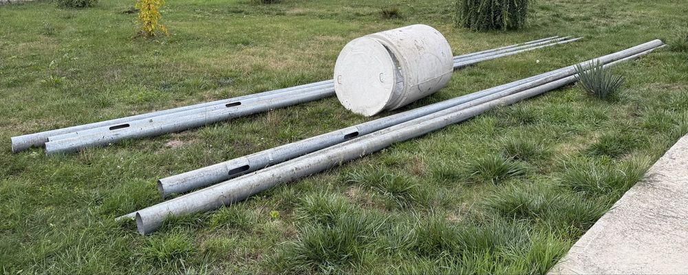 Vand stalpi iluminat galvanizati 10 m inaltime