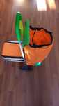 CARUCIOR cumparaturi - piata - PLIABIL SCAUN 6 ROTI in stea - SAC 35L