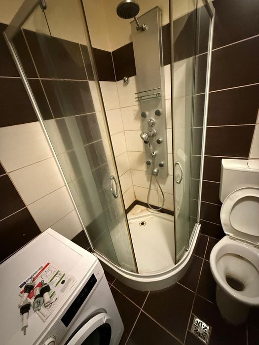 Vand cabina de duș integrală cadă, sticlă , bateri