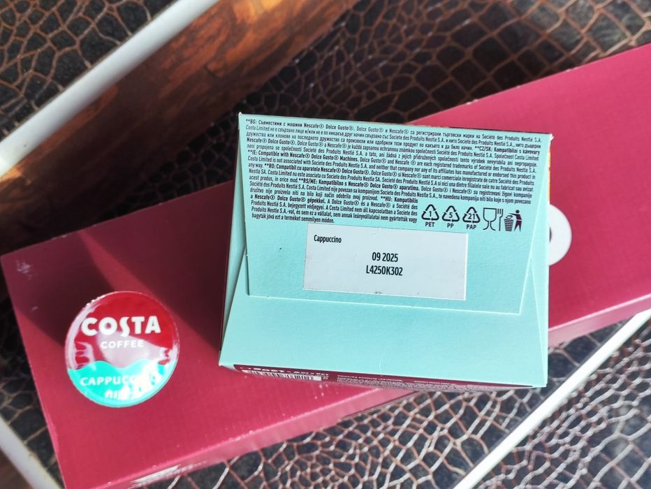 Кафе капсули dolce gusto, Costa cappuccino