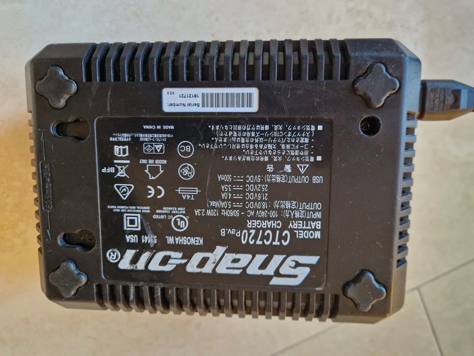 Snap-on CTC 720 , CTB 8185 , CTB 8187 - incarcator si acumulator