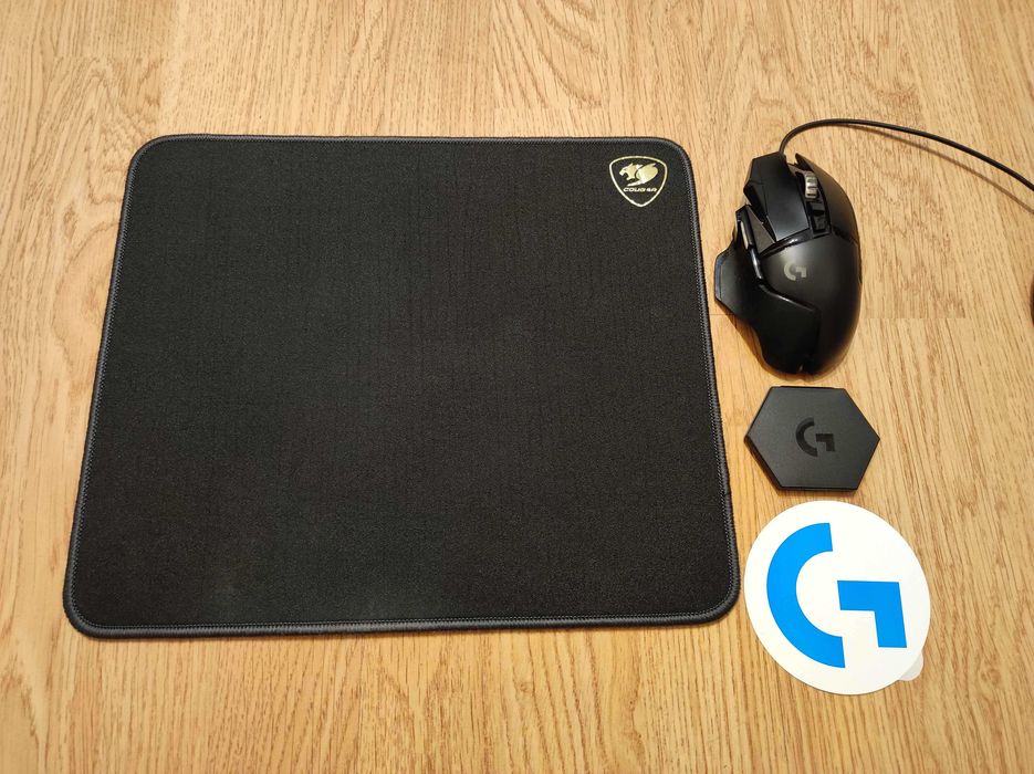 Геймърска мишка Logitech G502 Hero и MousePad/Подложка за мишка COUGAR