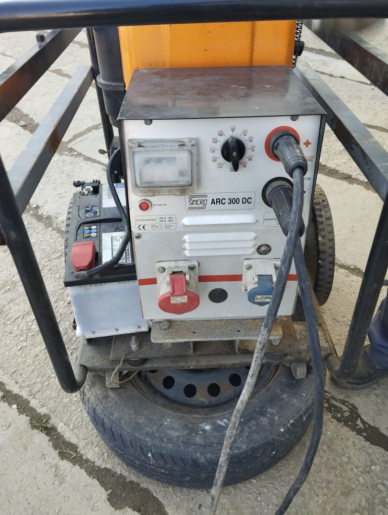 Generator cu grup de sudura 380v / 220 v Lombardini diesel