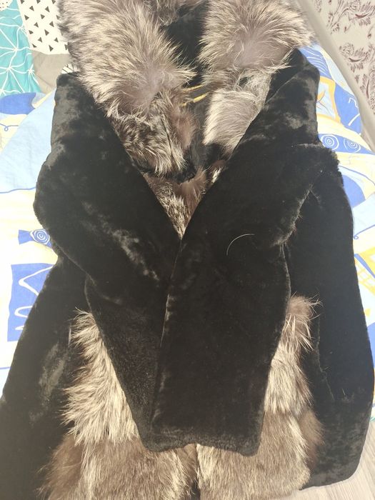 Женская шуба чернлбурка