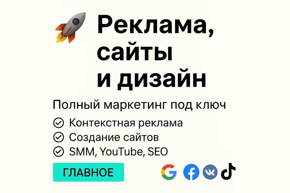 Реклама, сайты и дизайн | Полный маркетинг под ключ