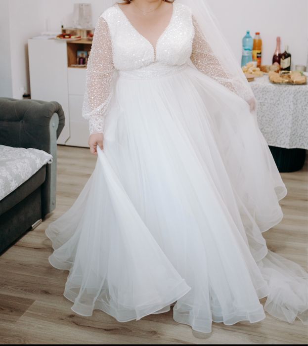 Rochie de mireasa marime 48