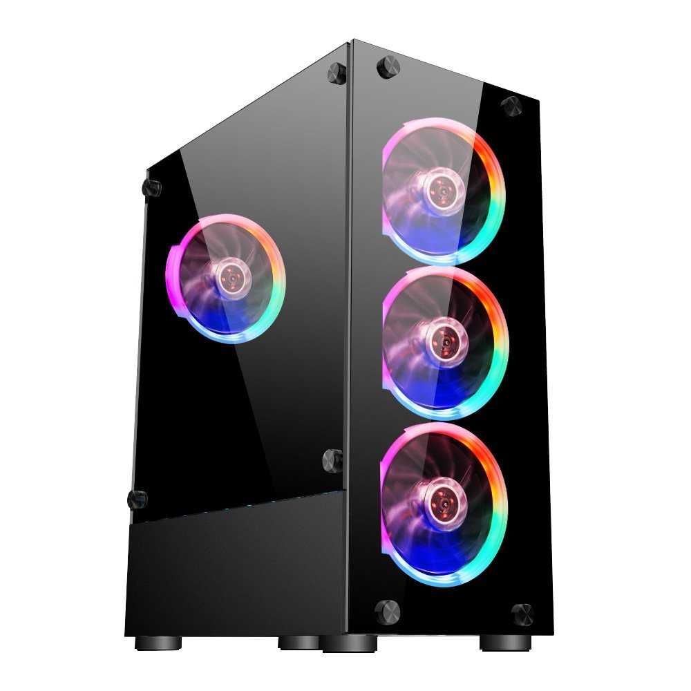 1stPlayer Кутия Case ATX - Fire Dancing V2-A RGB 4 fans incl. V2-A-4R1