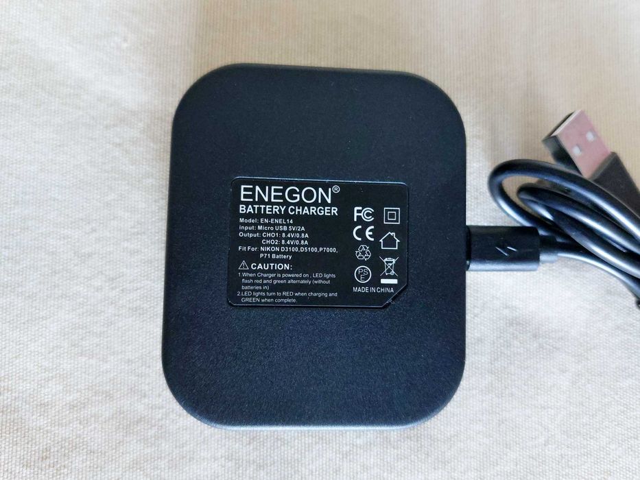 Батерия EN-EL14 + USB зарядно за две батерии