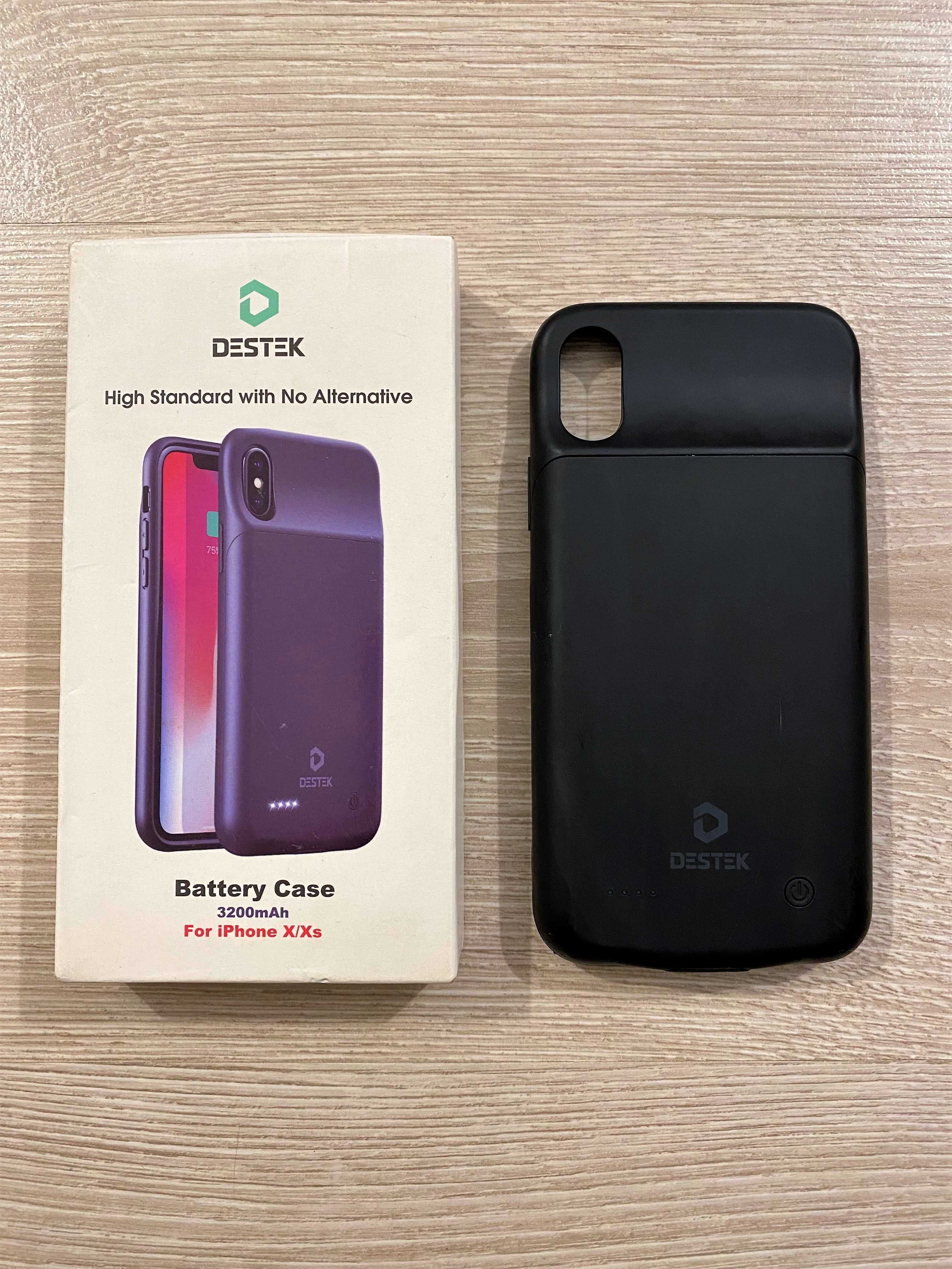 Husa cu baterie Destek de 3200mAh pentru iPhone X/XS