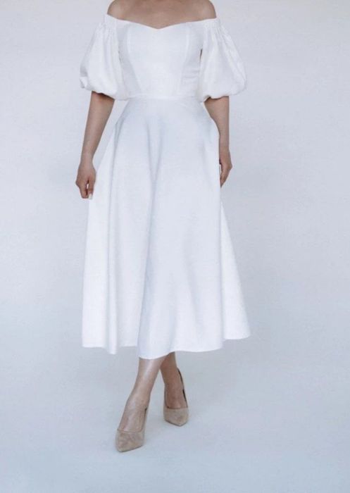 Белое платье 40 размер