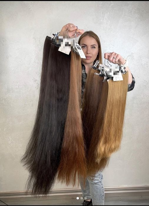 100%Естествена Славянска коса 70см