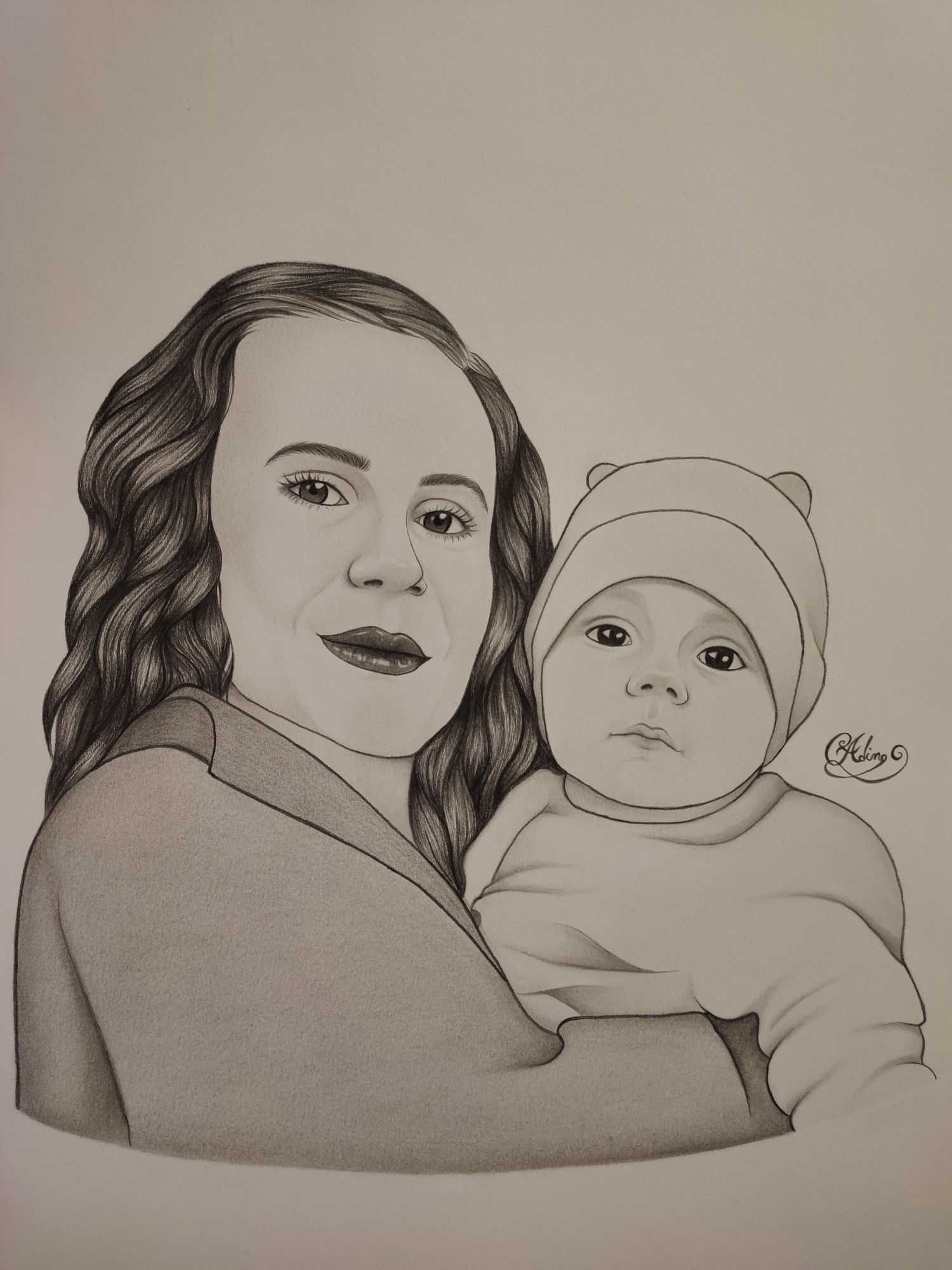 Portrete în creion