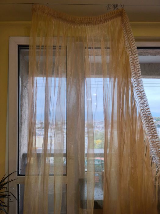 Перде органза оранж