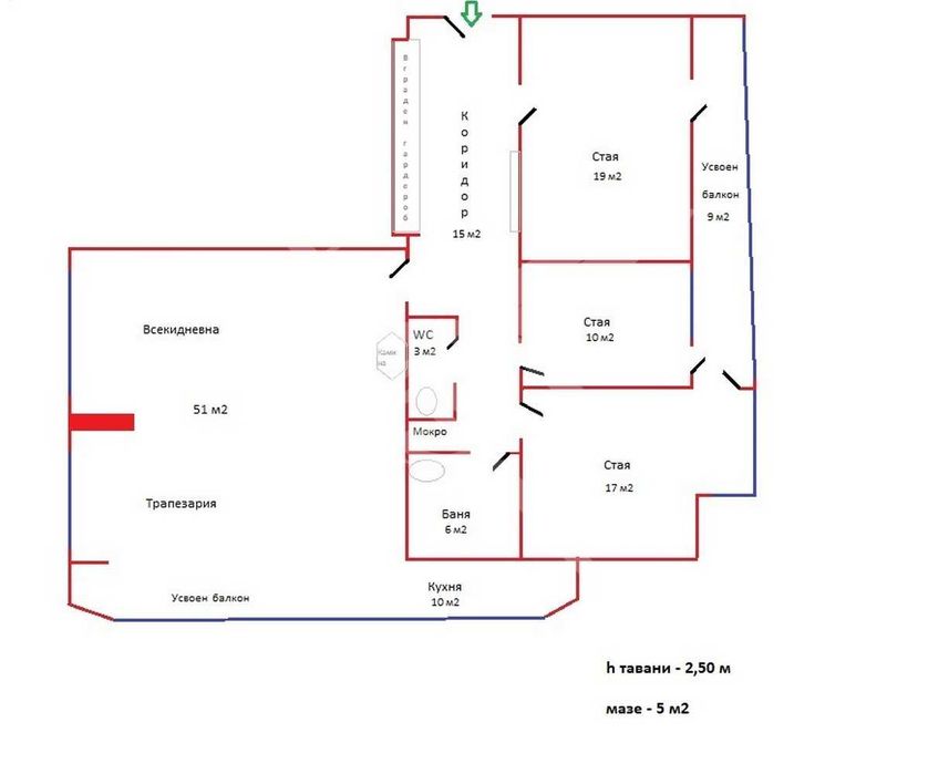 Продава се Многостаен апартамент в София, Лозенец - 168 кв.м за 3155 €/кв.м - Снимка #2