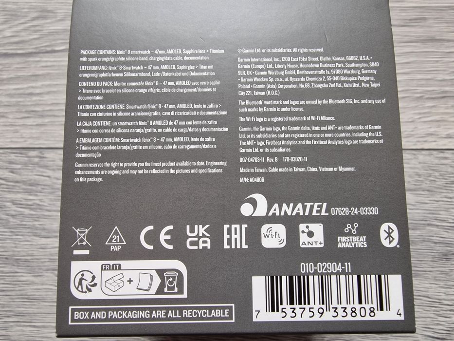 Garmin Fenix 8 - Sigilat