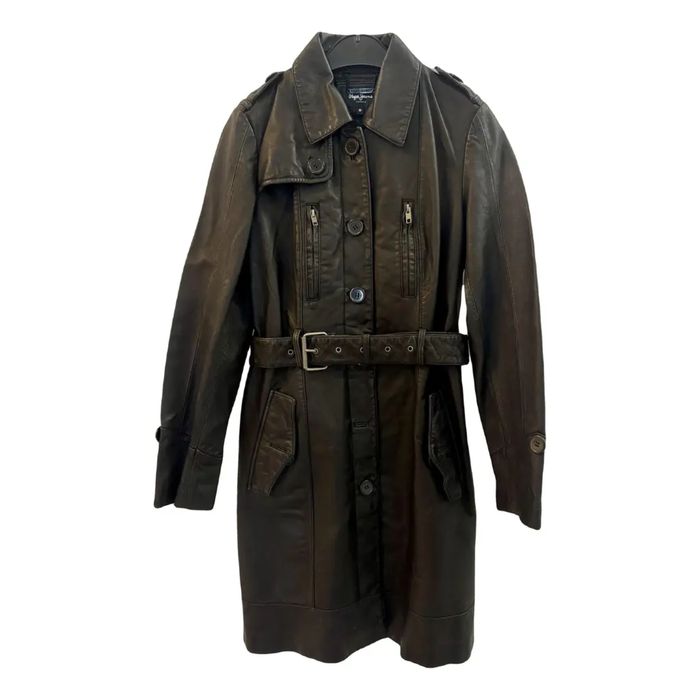 Trench piele naturala Pepe Jeans