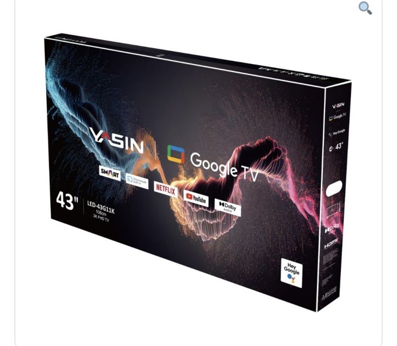 Телевизор НОВЫЙ Yasin 43D 108cm / Ясин / Ломбард Даем деньги