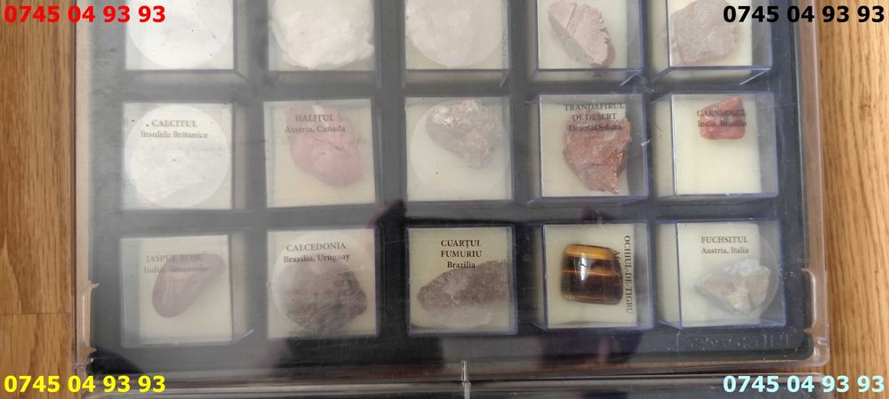 pietre semipretioase colectia deagostini 38 pietre 2 cutii