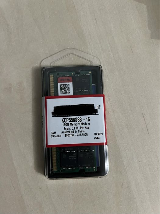Memorie RAM Laptop Kingston 16GB sigilat