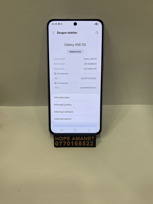 Hope Amanet P1/ Samsung A56 128 GB 8GB RAM #35632