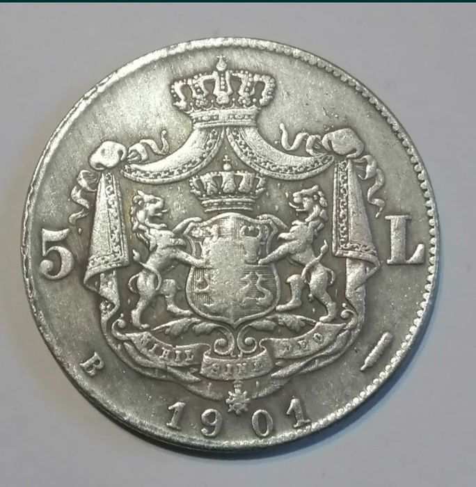 Monede 5 lei 1879, 1881, 1882, 1883, 1884, 1885, 1901 rebateri moderne