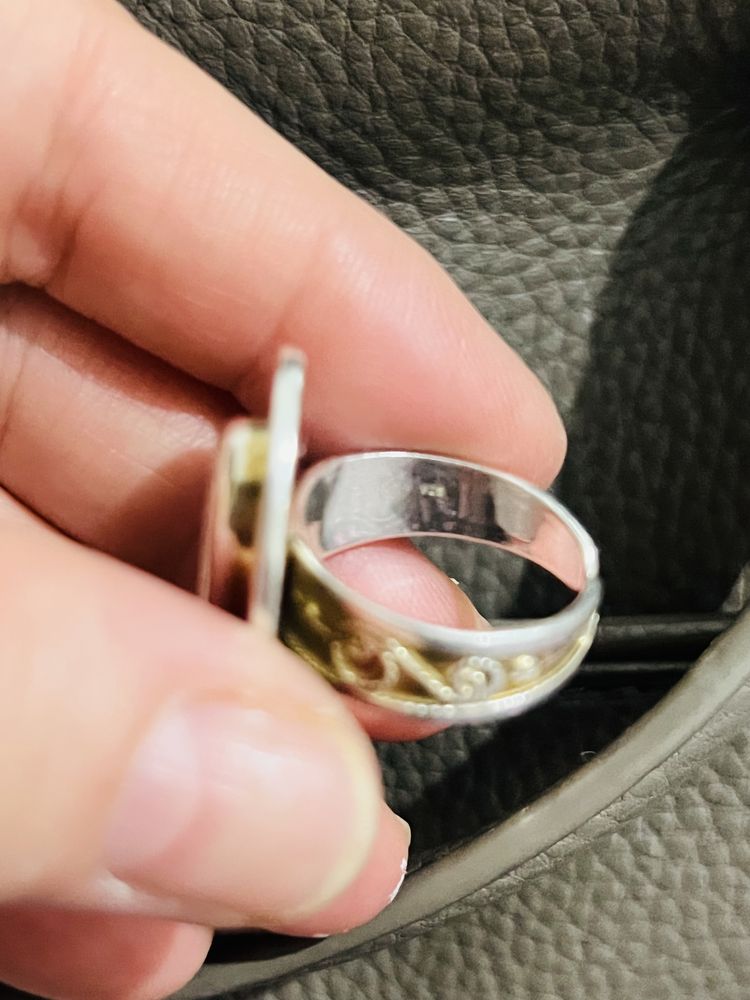 Продам кольцо серебро 925 проба с позолотой в этническом стиле