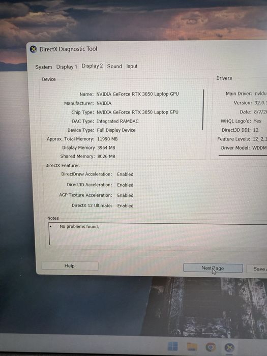 Laptop Gaming Victus Hp i5-12450H  Rtx 3050 15.6” Nou