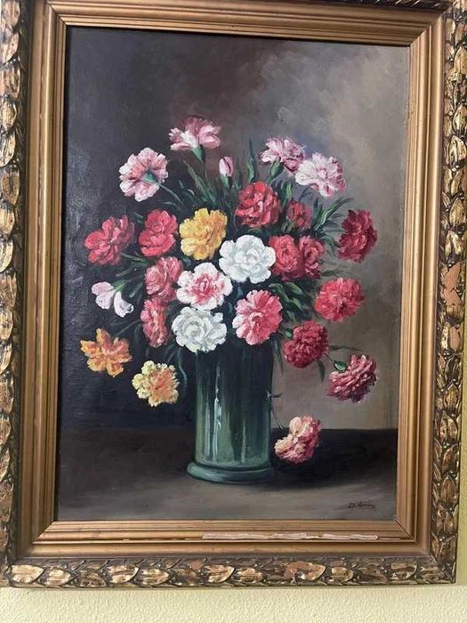 Tablou vechi de peste 100 de ani semnat