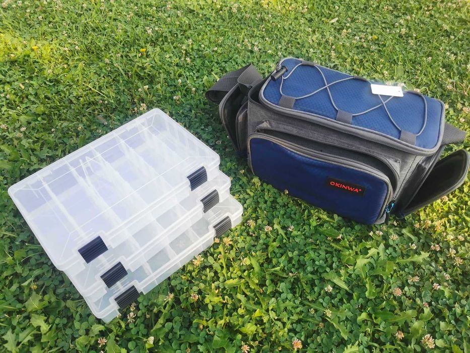 Луксозна спининг чанта с включени 3 кутии Okinwa 04624